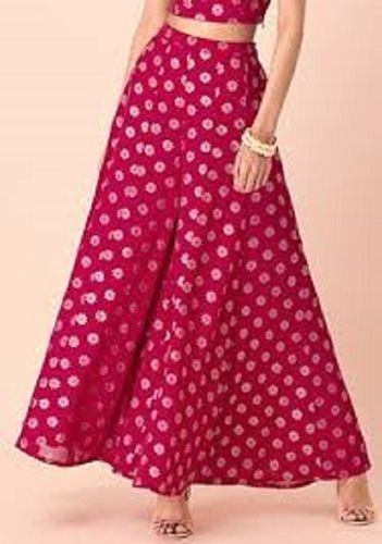 Indian Skin Friendly Pink Designer Ladies Palazzo