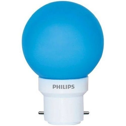 White And Blue 0.5 Watt Rated Power Philips Round Plastic Led Bulb