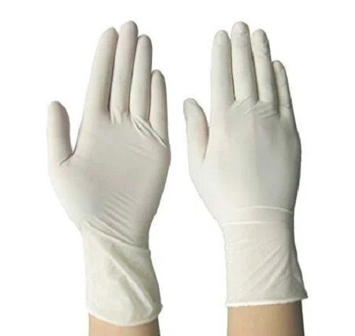 White Full Finger Surgical Disposable Latex Free Rubber Gloves