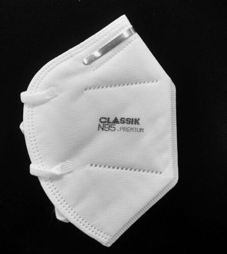 100% बिना बुना हुआ आरामदायक और स्नग फिट डिस्पोजेबल एन 95 प्रीमियम फेस मास्क