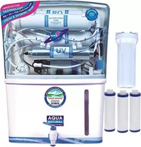 10 Liter Capacity Plastic Body Blue Aquafresh Ro+Uv+ Uf+Tds Water Purifier Decoration Material: Cloths