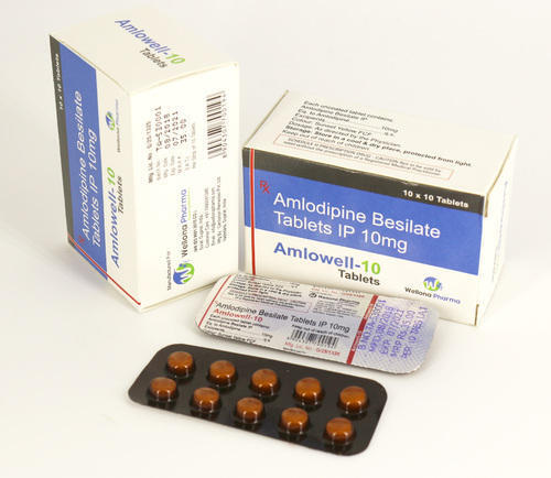 Amlodipine और Atenolol Amlowell-10 Tablets सामान्य दवाएं 