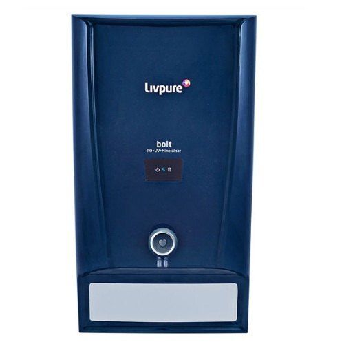 Blue Plastic Body 12 Liter Storage Capacity Liv Pure Ro Water Purifier