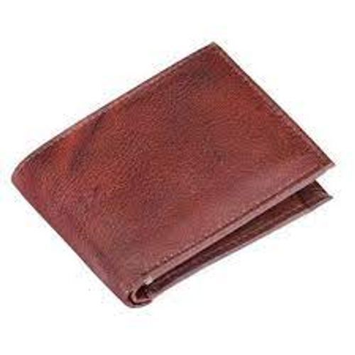 Brown Durable And Waterproof Pu Leather Bifold Purse For Men