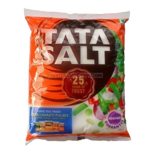 White Fresh And Healthy 1000 Gm Weight 1-2 Month Shelf Life Pure Tata Salt