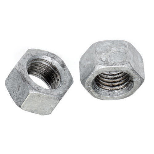 Silver Color Mild Steel MS Cold Forged Hex Nut