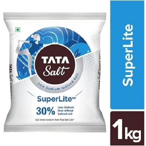 Pack Of 1 Kilogram White Low Sodium And Iodized Crystal Tata Salt