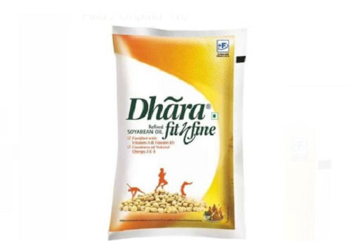 Pack Of 1 Liter Yellow Dhara Refined Oil For Cooking 