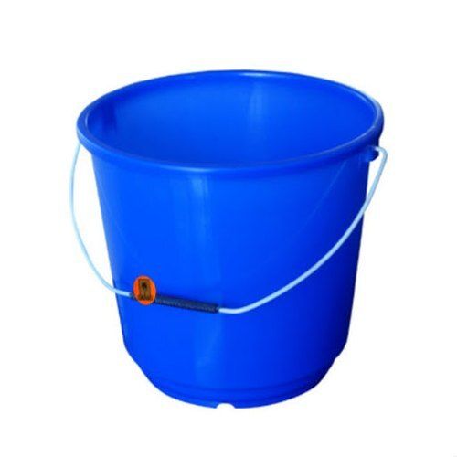 Round Blue Plastic Small Bucket For Home