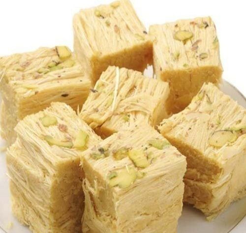 Sweet Tasty Yellow Colour And Soan Papdi 