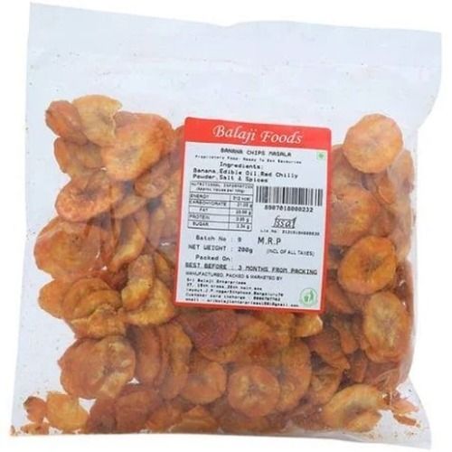  500 Gram Packaging Size Spicy And Salty Tasty Tomato Flavored Red Banana Chips 