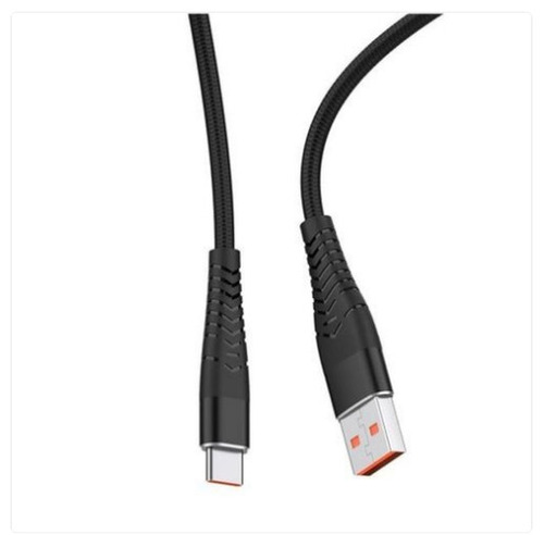 1.2 Meter Length Black USB Data Cable - Plastic Body Material, Designed for Smartphones and Gaming Consoles, Perfect for Outdoor Activities