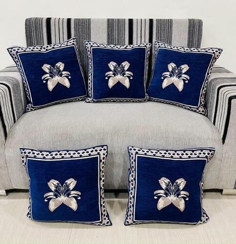 16x16 Size Hand Stitched Jacquard Design Cushion Cover For Home