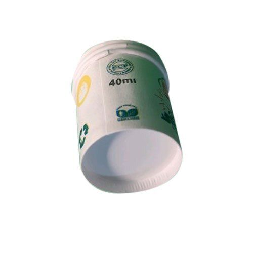 40 Ml Storage Capacity Disposable Printed Paper Tea Cup