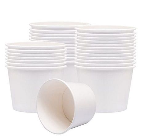 95 Ml Capacity Plain Pattern Disposable Paper Cup For Event And Party 