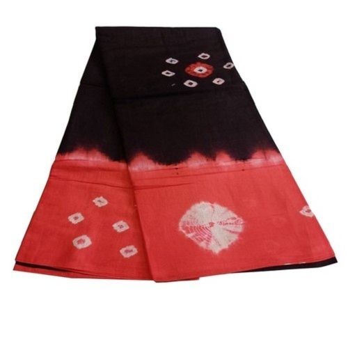 Black With Red Beautiful Stylish Breathable Designer Wear Modern And Trendy Casual Wear Silk Cotton Saree Dry Place