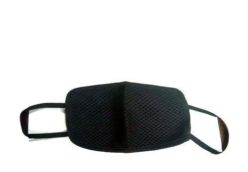 Breathable And Washable Reusable Black Cotton Face Mask With Earloop