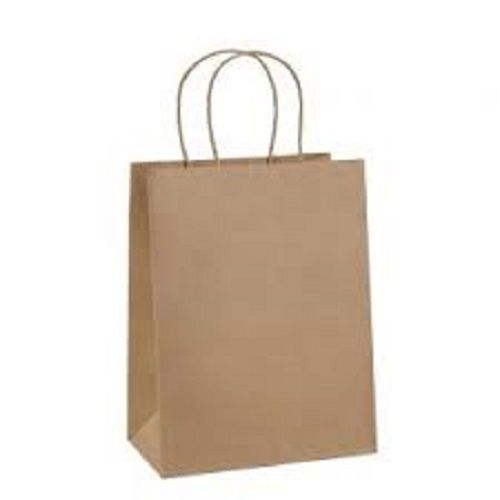 Color Brown Plain Paper Carry Bags