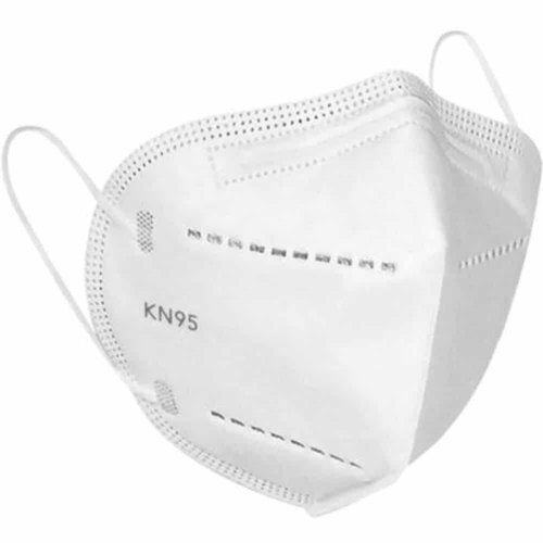 Comfortable And Breathable Kn 95 White Cotton Face Mask With Earloop