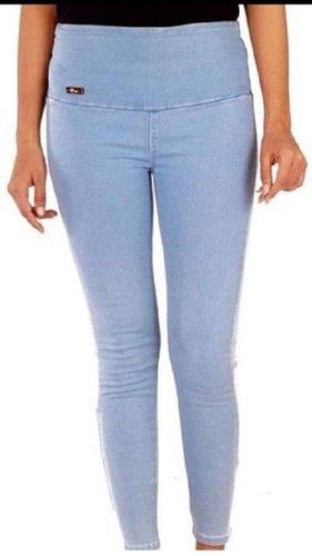 Denim Plain Dyed Slim Fit Casual Wear Women's Jeans