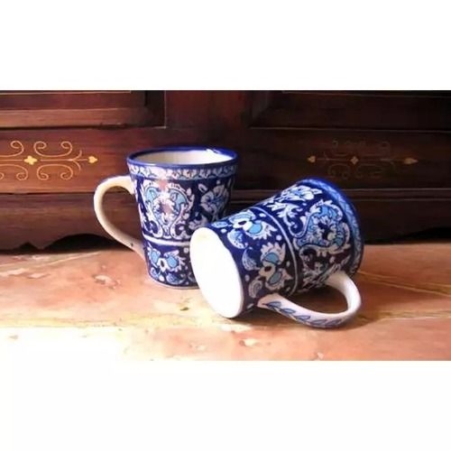 Newly Designed Indian Blue Pottery Coffee Mugs