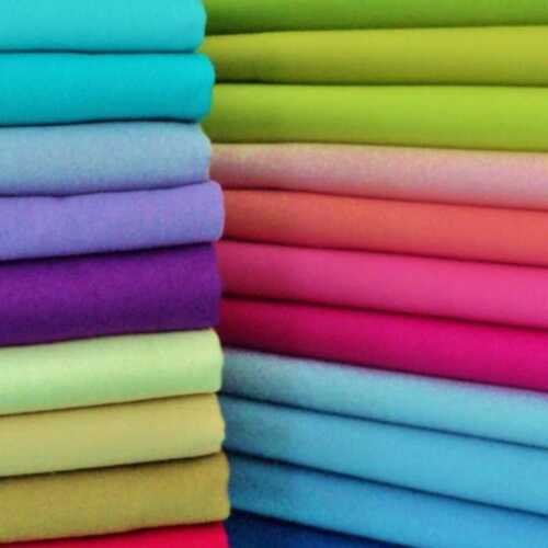 Plain Cotton Fabric With 42 To 46 Inches Width Available In Various Colors