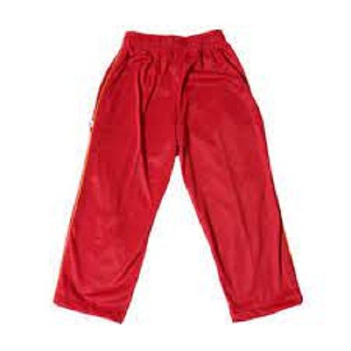 Red Color Pure Cotton Kids Trouser