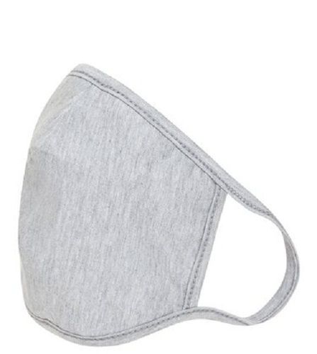 Reusable Breathable And Washable Grey Cotton Face Mask With Earloop