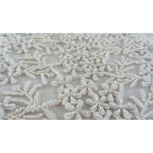 Skin Friendly Breathable Embroidered Bridal Fabric