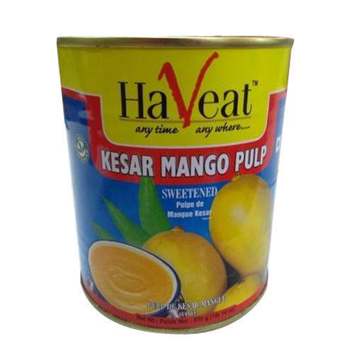 Tasty Kesar Mango Pulp  Packaging: Can (Tinned)