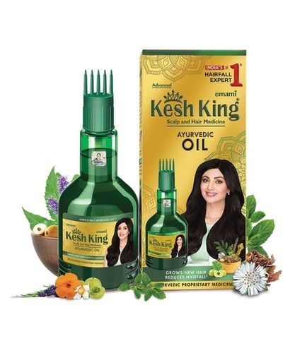 100 Ml Packaging Size Reduce Hair Fall Kesh King Ayurvedic Hair Oil