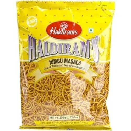 200 Gram Pack Size Crispy And Crunchy Delicious Haldiram Nimbu Masala Namkeen