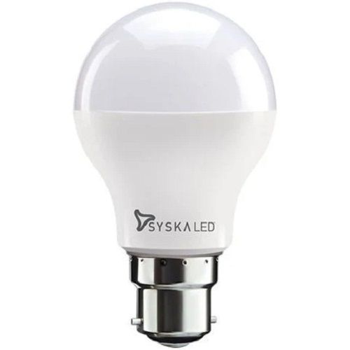 5 Watt Rated Power 240 Volt Related Voltage 80 Gram Weight White Round Syska Led Light Grade: Food Grade