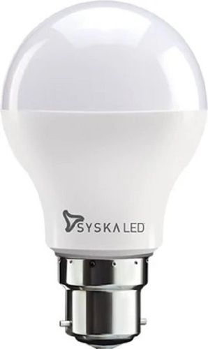 9 Watt Power White Dome Shaped Plastic And Stainless Body Syska Led Bulbs Height: 880 Millimeter (Mm)