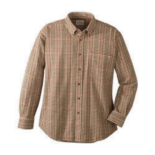 Mens Checkered Cotton Long Sleeve Anti Wrinkle Regular Fit Casual Shirt