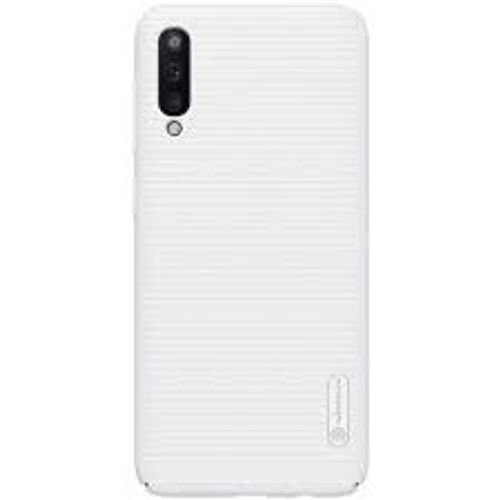 Rubber Matt Finish Mobile Back Cover For Samsung Galaxy A50 - White Rubber, Rectangular Design | Plain & Printed Pattern with Polished Finish