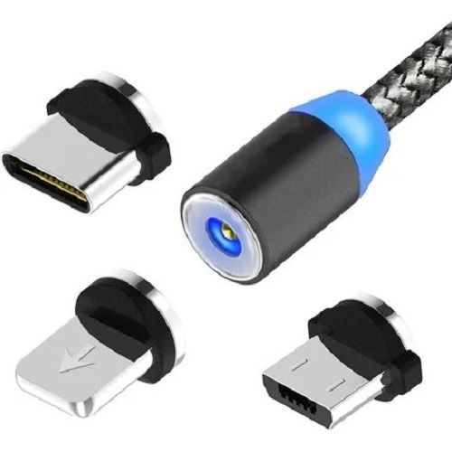 Single Handle Three In One Magnetic Usb Data Cable  Age Group: Children