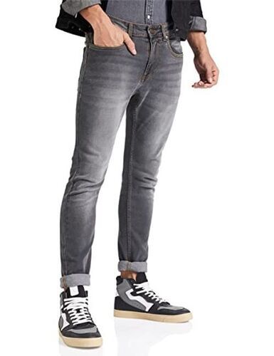 Skin Friendly And Casual Wear Men'S Slim Stretchable Denim Jeans