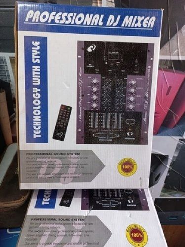 Star Black Professional Dj Mixer, Power Supply: Ac, Fuse: Yes