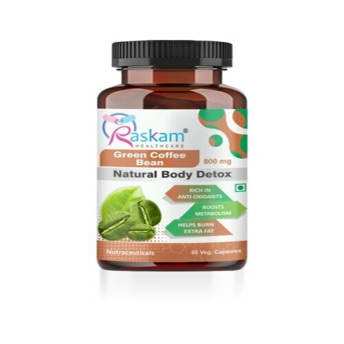 Organic 800 Mg Rich In Antioxidant Reduce Bally Fat Green Coffee Bean