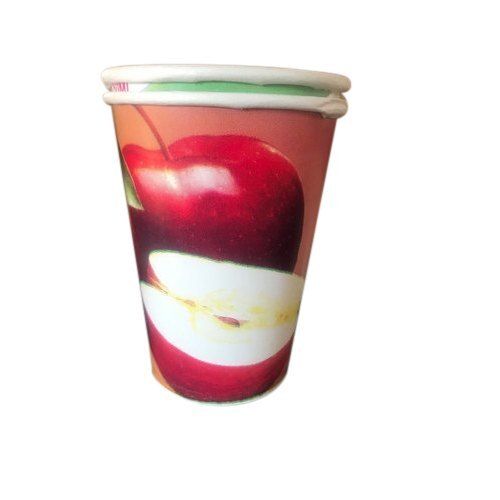 Eco Friendly Red With White Cone Shape Disposable Paper Cup