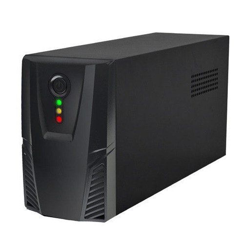 Long Life Span Flame Resistance Energy Efficient Rectangle Black Electric Mini UPS