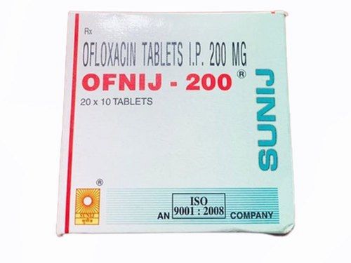 Ofloxacin 200 MG Antibiotic Tablets IP, 20x10 Blister Pack