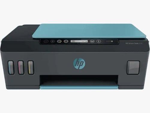 HP Smart Tank 500 - PVC Material, 525 x 310 x 158 mm Dimensions, Portable Black and Sea Blue | Automatic Inkjet Printing, Scanning, Copying, Faxing, Cost-Efficient Refills, High-Quality Color Output