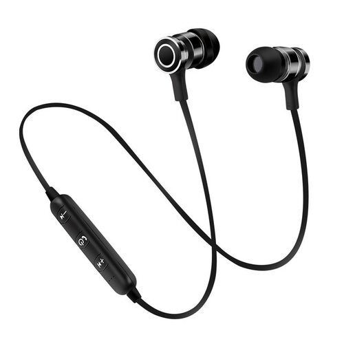 Stylish Elegant Easy To Use Sports Black Bluetooth Earphone Headset