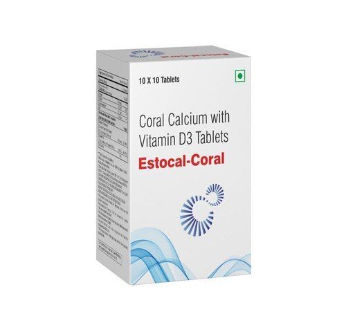 Vitamin D Estocal Coral Tablets, 10X10 Tablets General Medicines