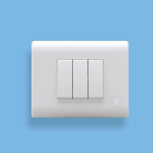 White Plastic Energy Efficient Anchor Electrical Switches