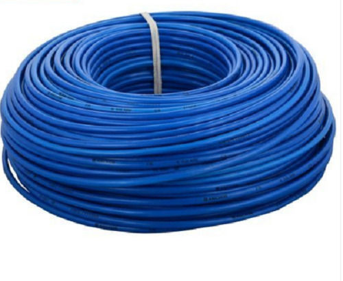 Blue 90 Meter Long 1.5 Sqmm Industrial Grade Fr Pvc Insulated Electric Wire