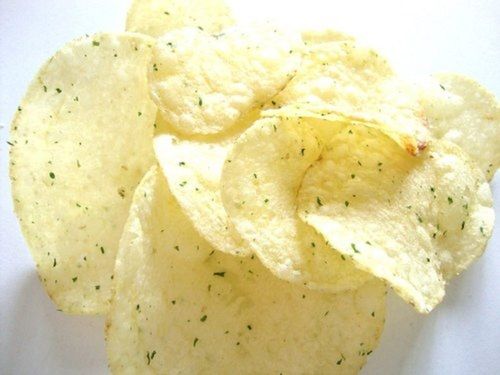 Crispy And Crunchy Delicious Potato Chips With Cream Onion Flavor