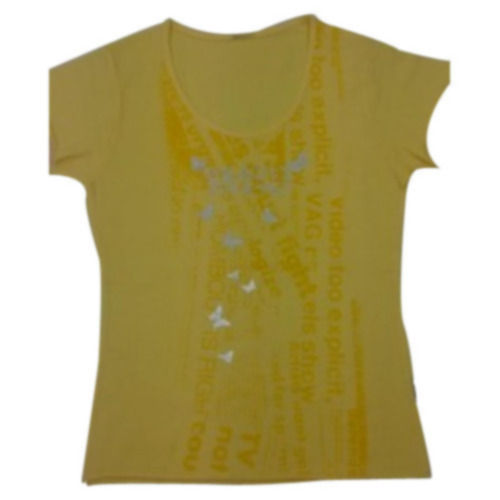 Round Neck Girls Printed Top, Size: S-xxl